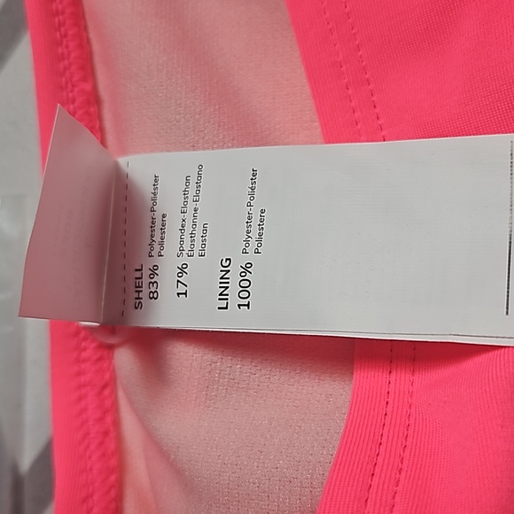 CUPSHE Hot Pink Bikini Set High Waisted Vneck Spaghetti Strap Large - Picture 4 of 8